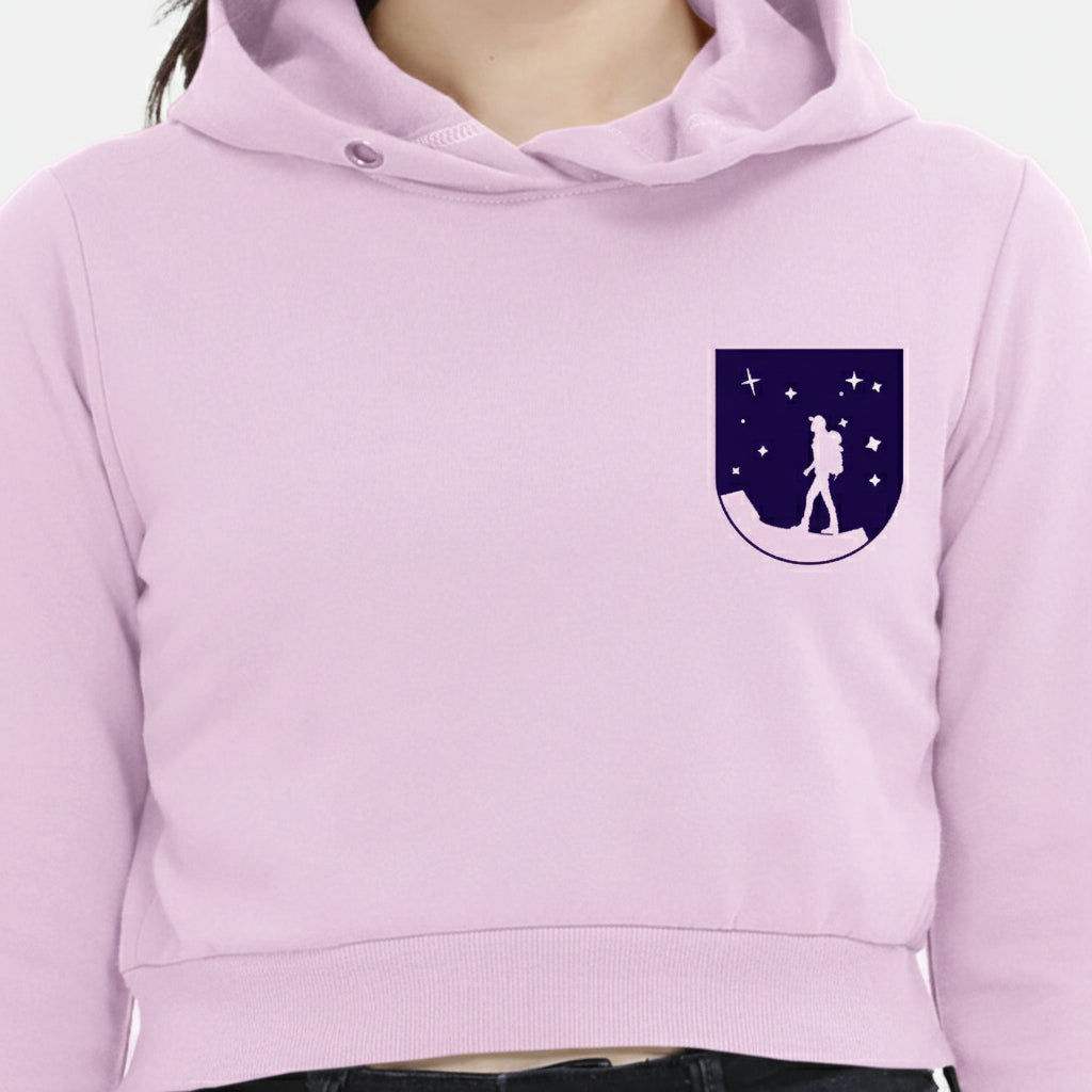 North Star Cropped Top Hoodie